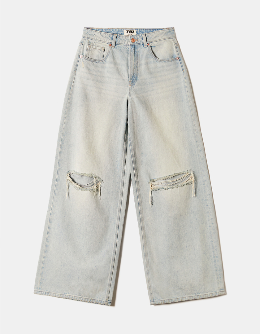 TALLY WEiJL, Mid Waist Jeans im "Destroyed" Look for Women