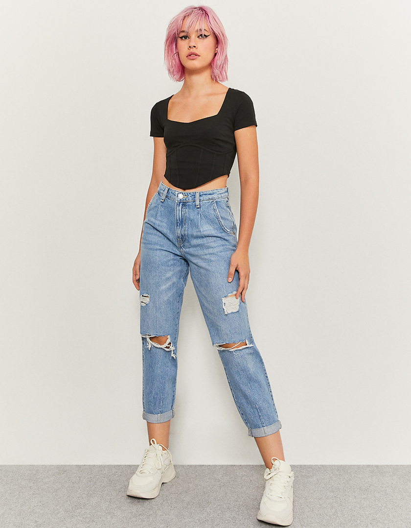 TALLY WEiJL, Blue  High Waist Slouchy Jeans for Women