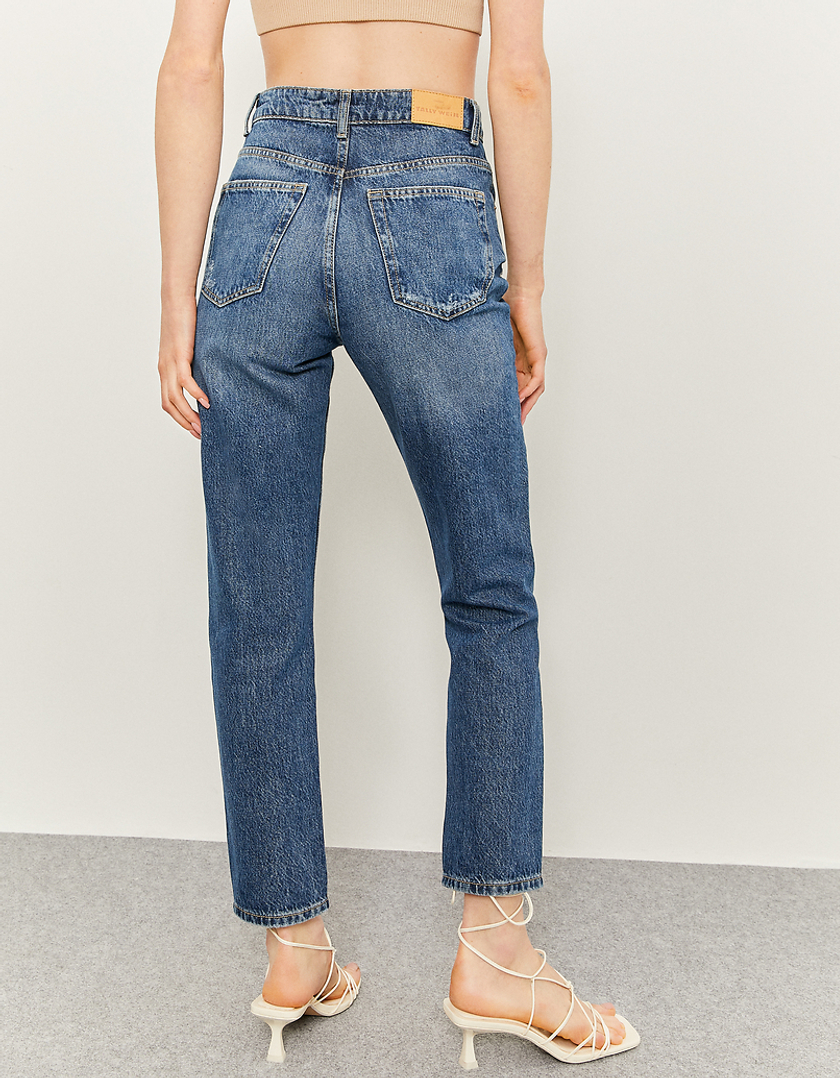 TALLY WEiJL, High Waist Ripped Mom Jeans for Women