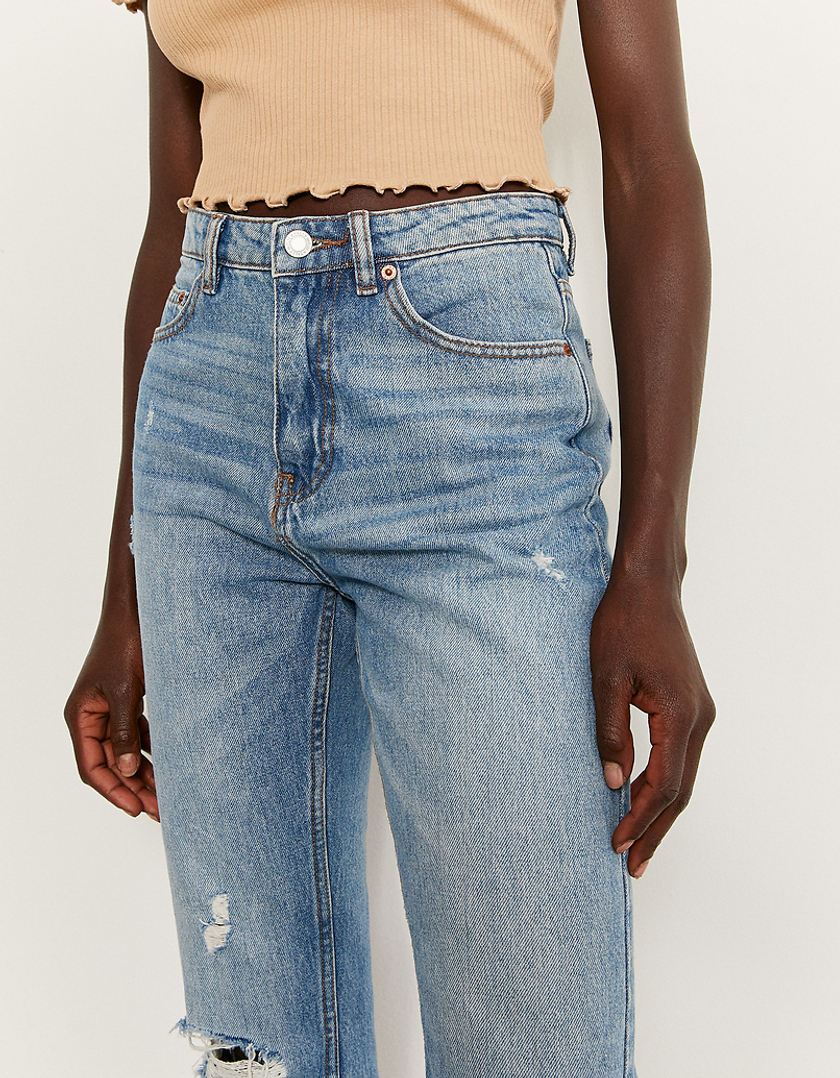 TALLY WEiJL, Mom Jeans Strappati a Vita Alta for Women