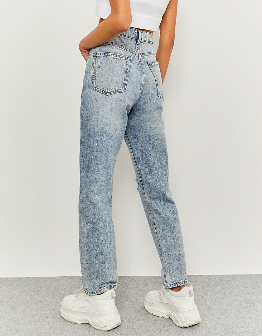 TALLY WEiJL, High Waist Ripped Mom Jeans for Women