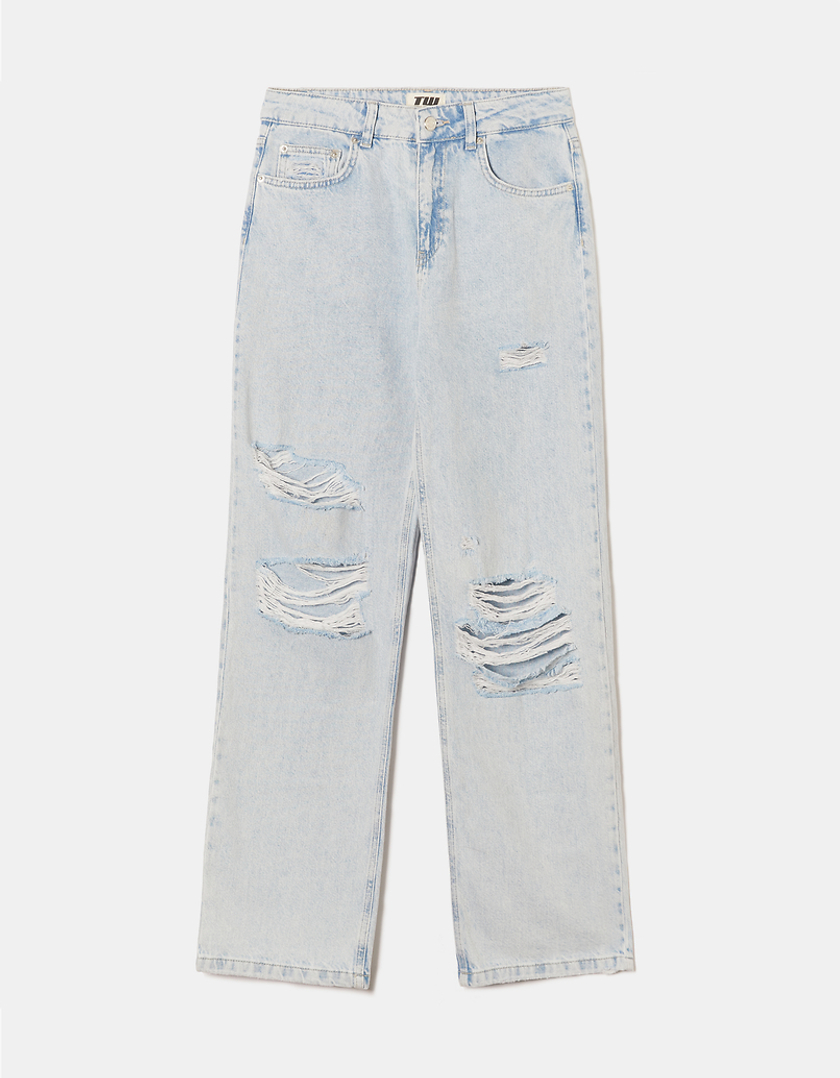 TALLY WEiJL, High Waist Destroy Jeans for Women