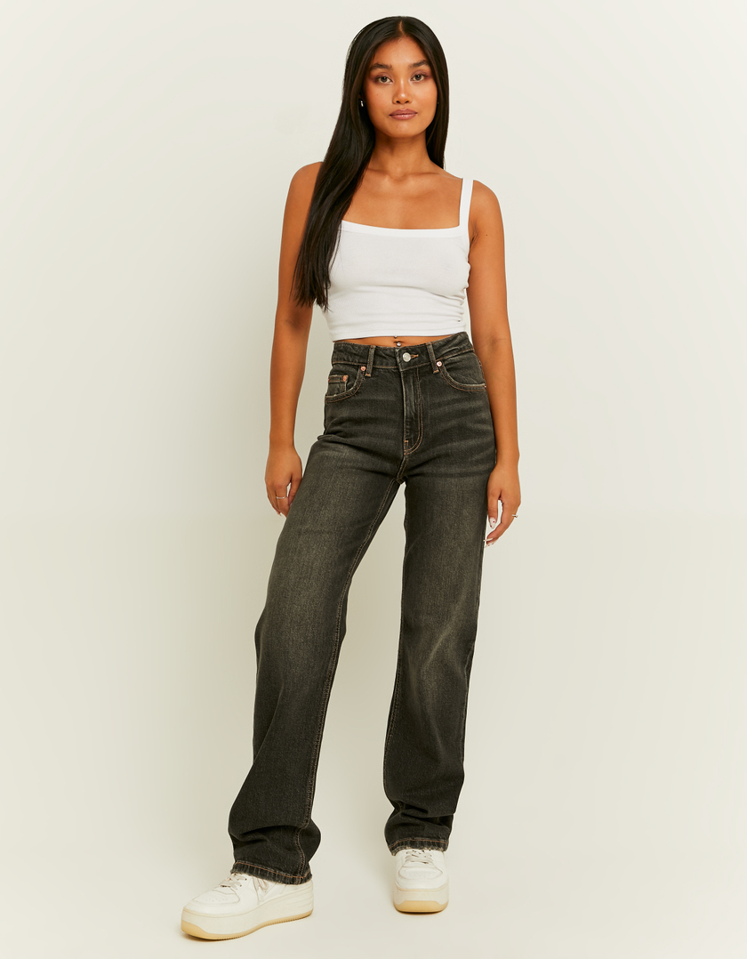 TALLY WEiJL, High Waist Straight Leg Jeans for Women