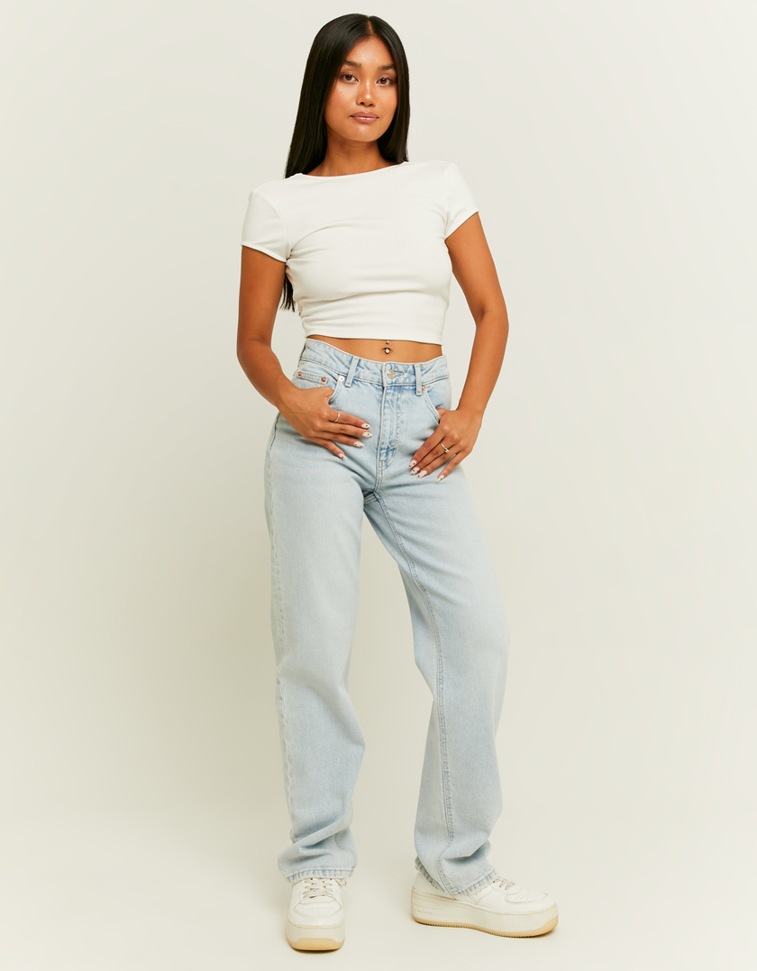 TALLY WEiJL, High Waist Straight Leg Jeans for Women