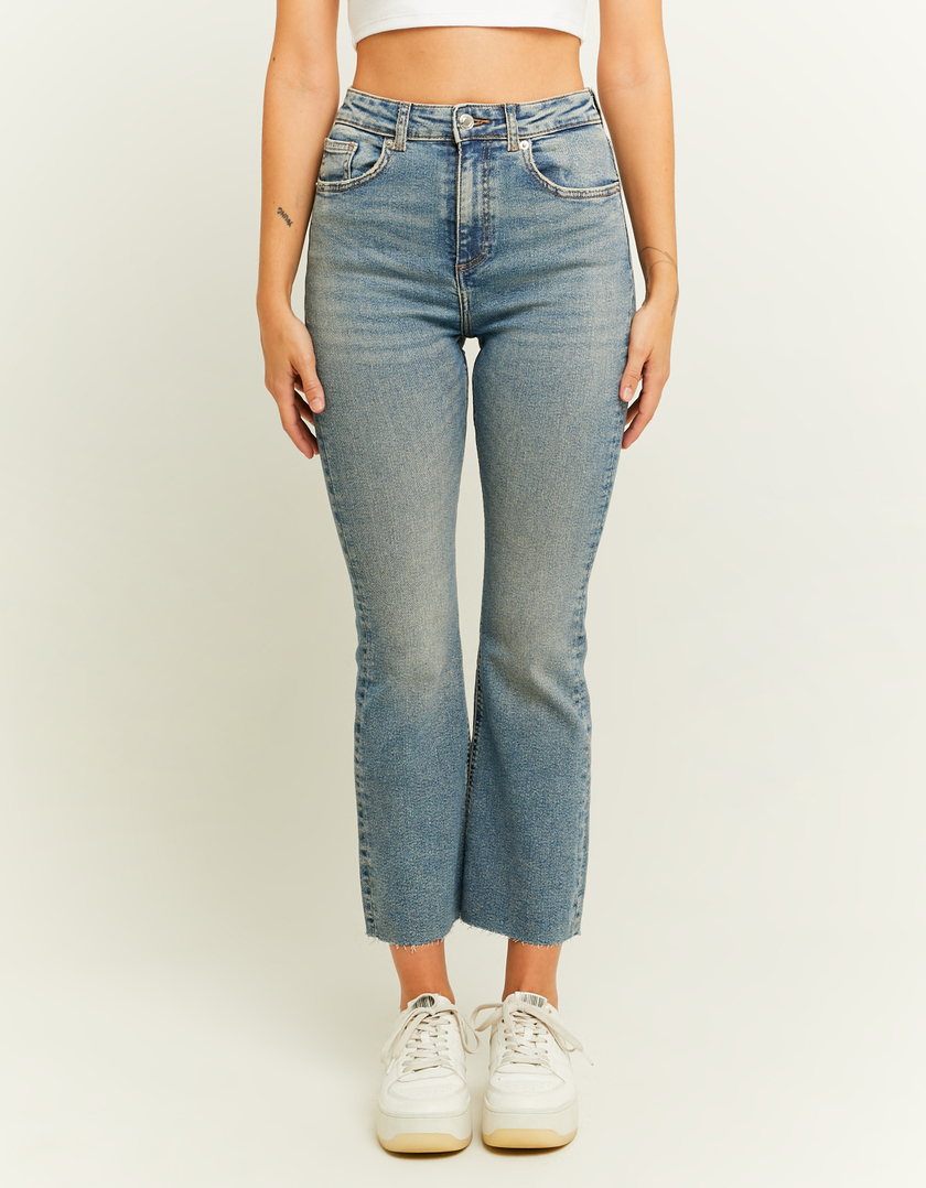 TALLY WEiJL, Jeans Cropped Flare a Vita Alta for Women