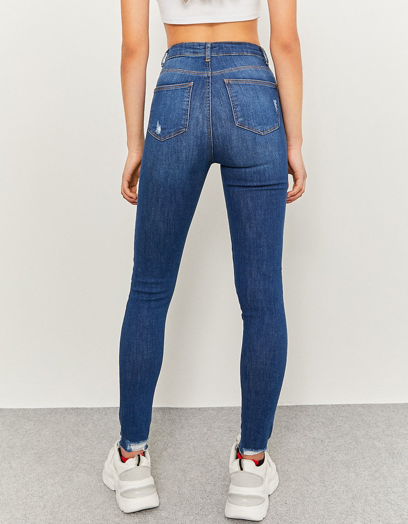 TALLY WEiJL, Blue High Waist Skinny Jeans for Women