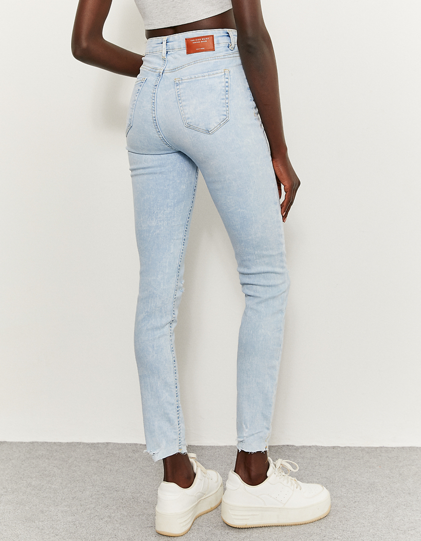 TALLY WEiJL, Jeans Skinny Strappati a Vita Alta for Women