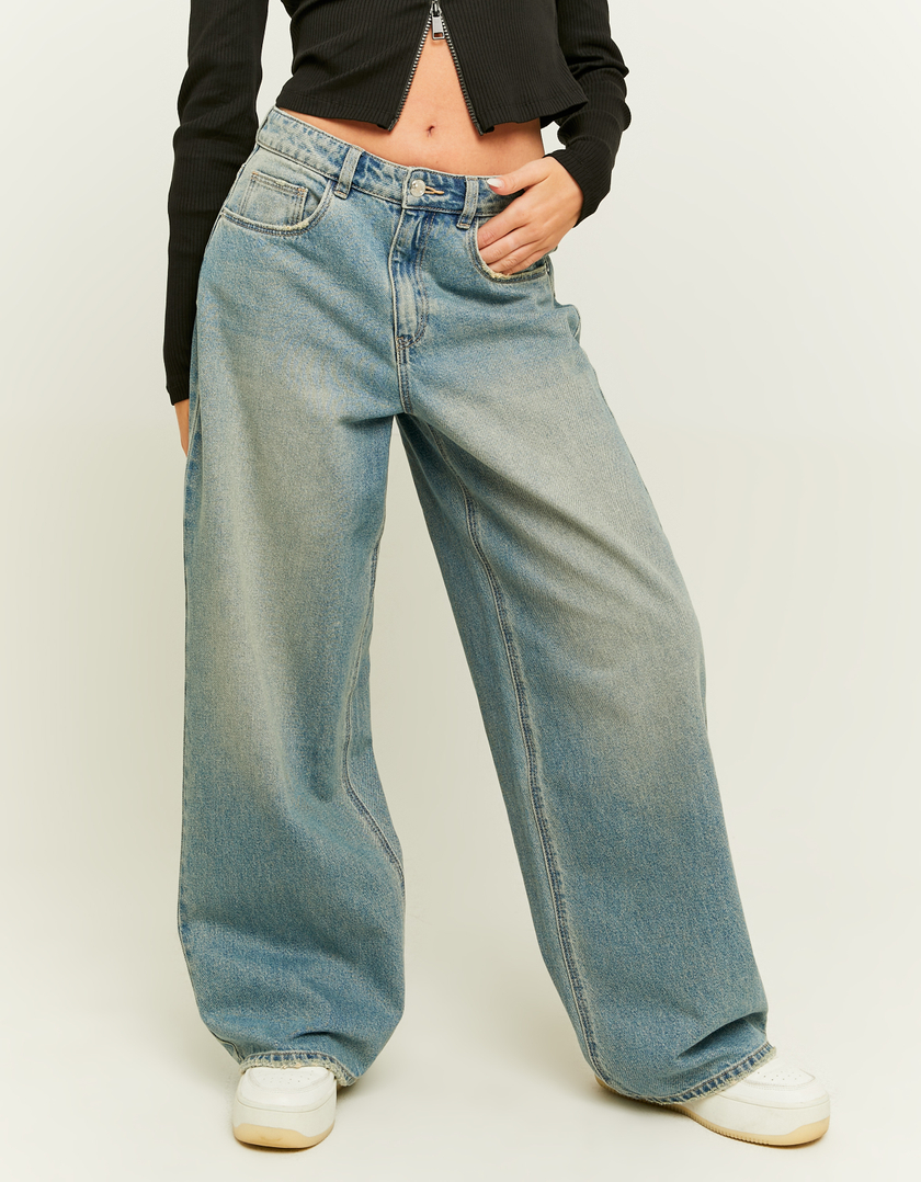 TALLY WEiJL, Mid Waist Skater Jeans for Women