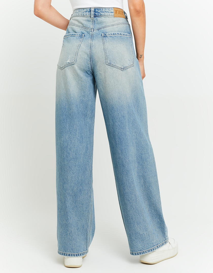 TALLY WEiJL, Mid Waist Destroy Skater Jeans for Women