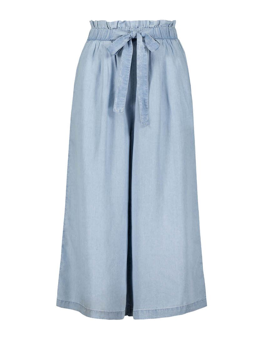 TALLY WEiJL, Culotte Paperbag in Denim Leggero for Women