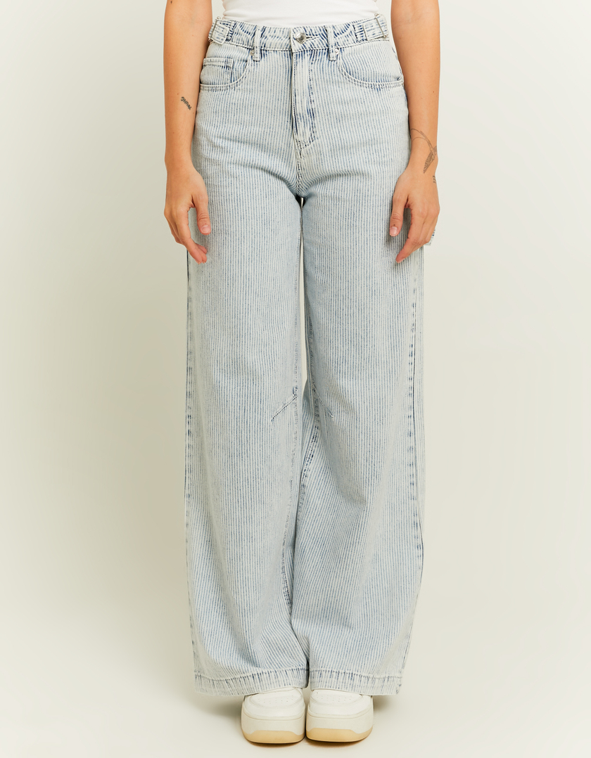 TALLY WEiJL, Jeans Wide Leg con Strappi for Women