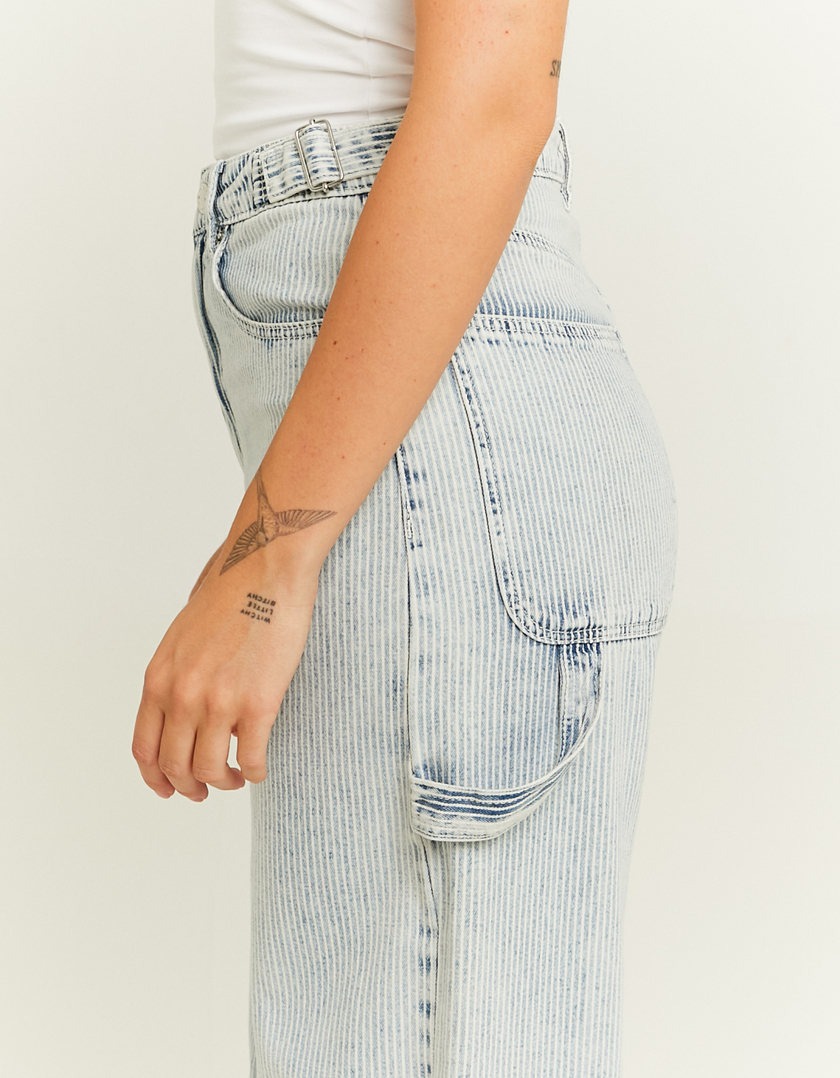 TALLY WEiJL, Gestreifte Jeans mit weitem Bein for Women