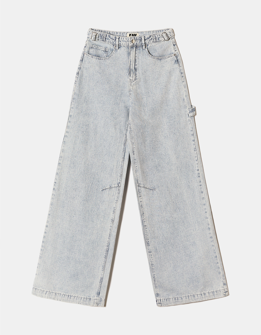 TALLY WEiJL, Stripped Wide Leg Jeans for Women