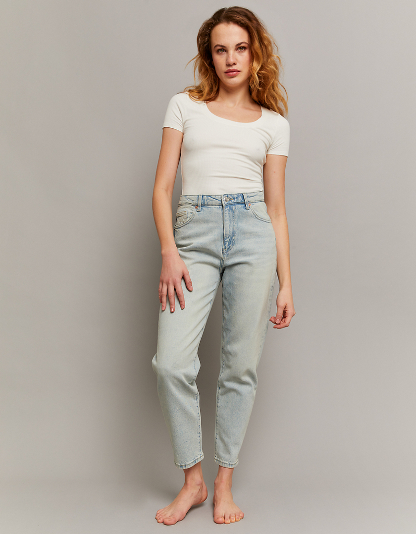 Mom jeans that stretch best sale