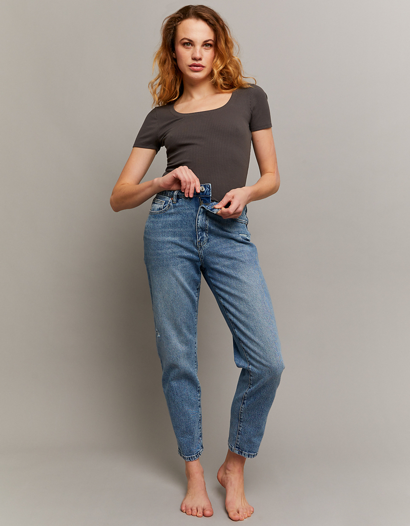 TALLY WEiJL, Comfort Stretch Mom Jeans for Women