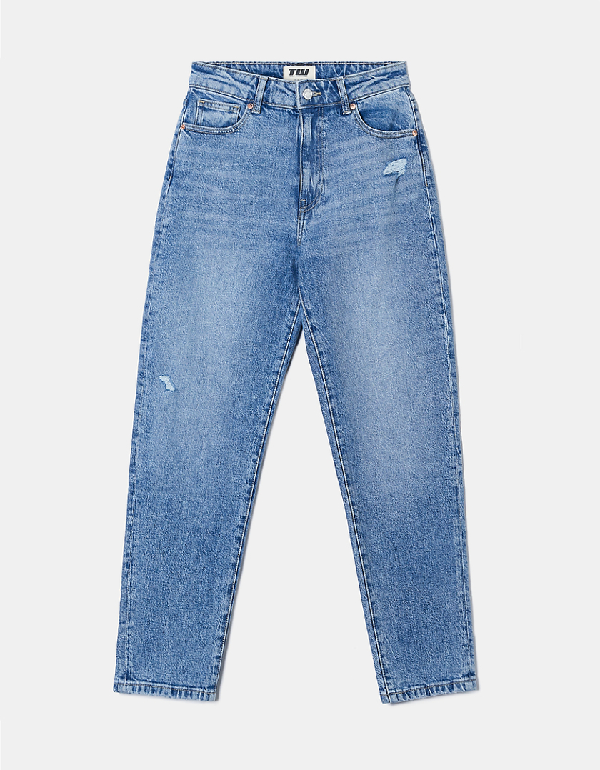 TALLY WEiJL, Comfort Stretch Mom Jeans for Women