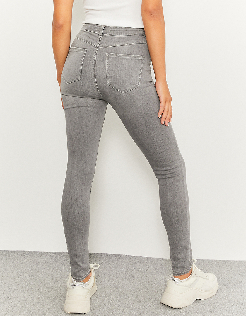 TALLY WEiJL, Jean Skinny Taille Basse Gris for Women