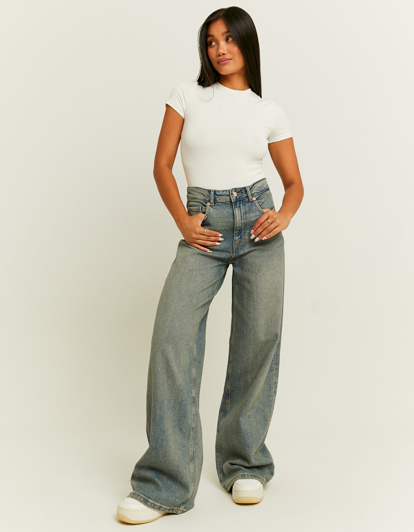 TALLY WEiJL, High Waist Wide Leg Jeans for Women