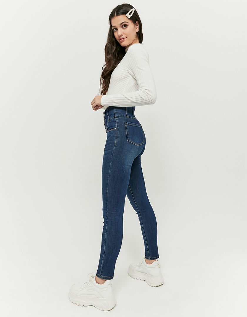 TALLY WEiJL, Jean Skinny Taille Haute Bleu for Women