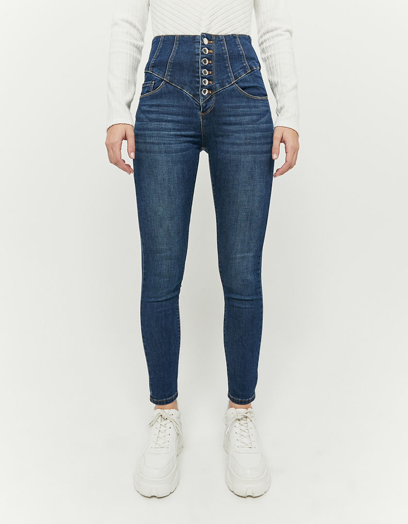 TALLY WEiJL, Jean Skinny Taille Haute Bleu for Women