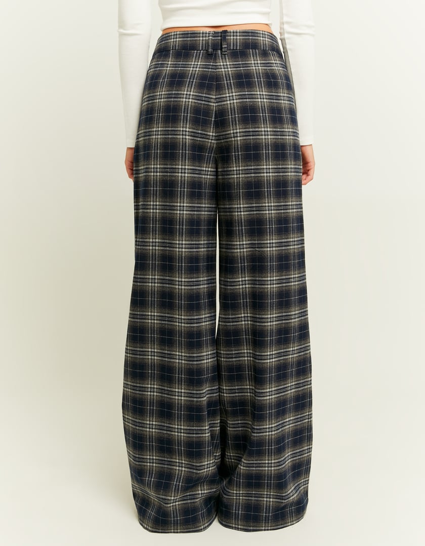 TALLY WEiJL, Checkered Wide Leg Trousers for Women