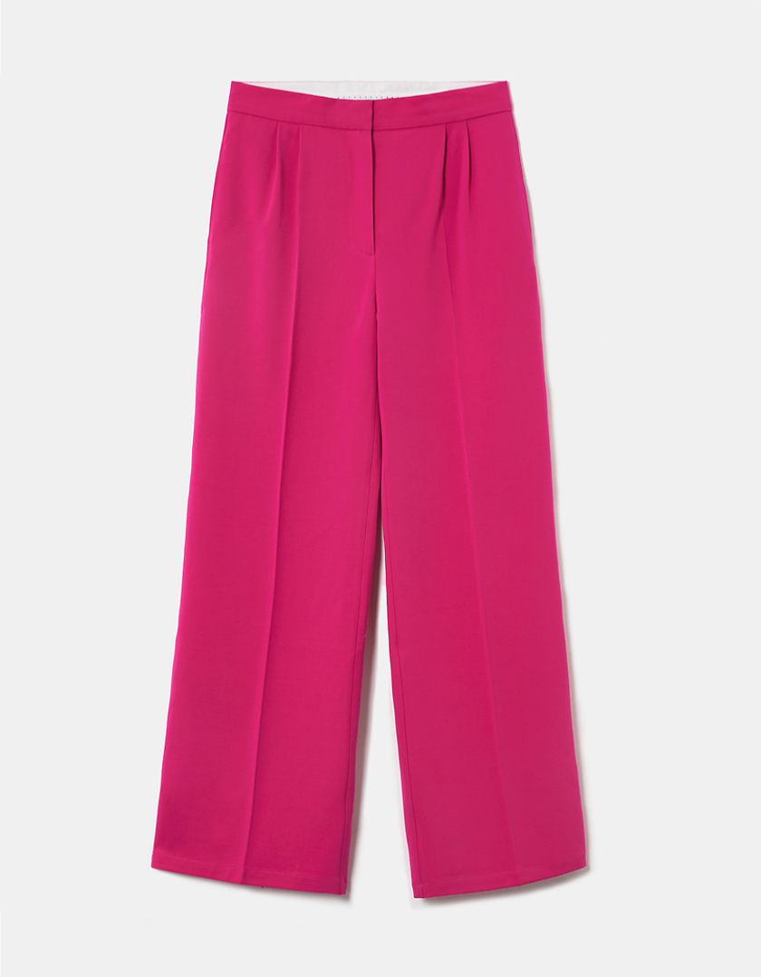 TALLY WEiJL, Pink High Waist Wide Leg Trousers for Women