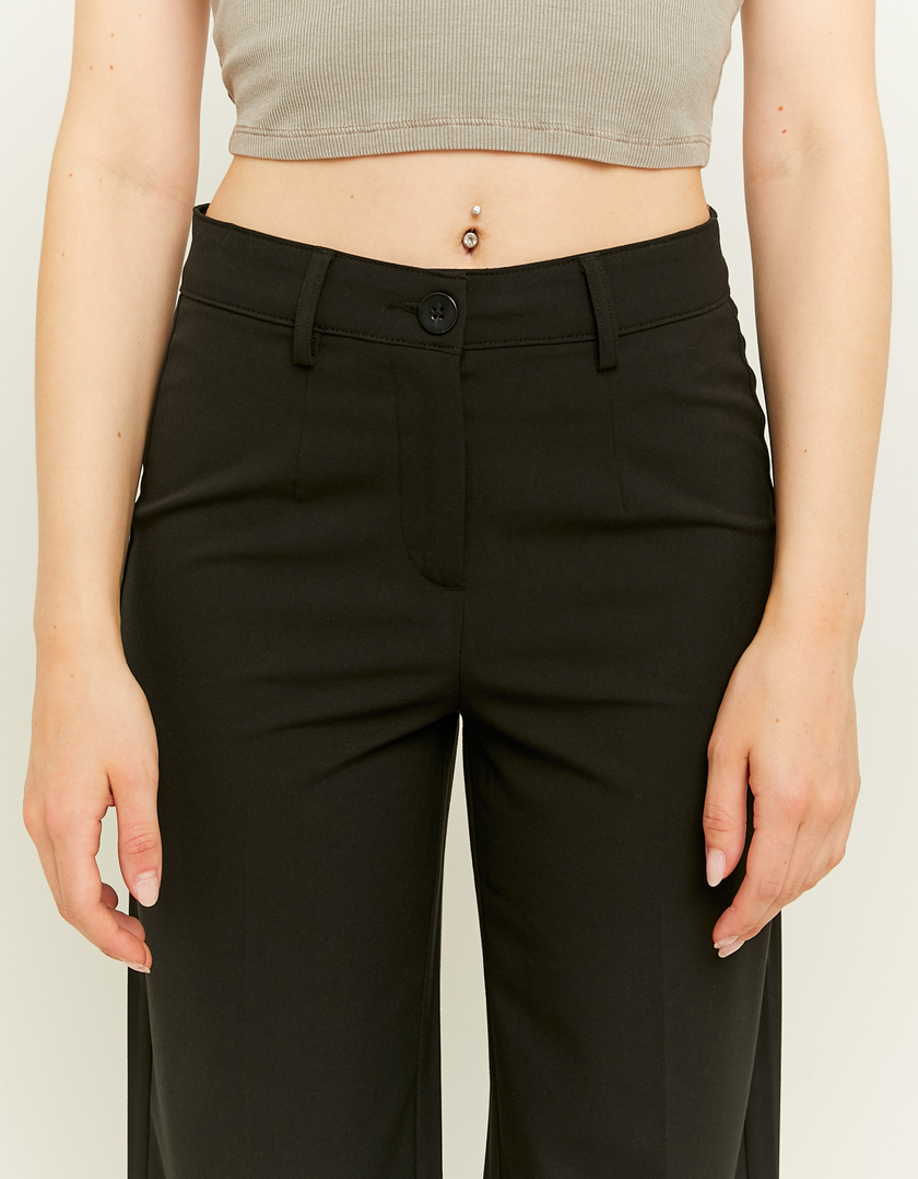 TALLY WEiJL, Black Straight Tailoring Trousers for Women