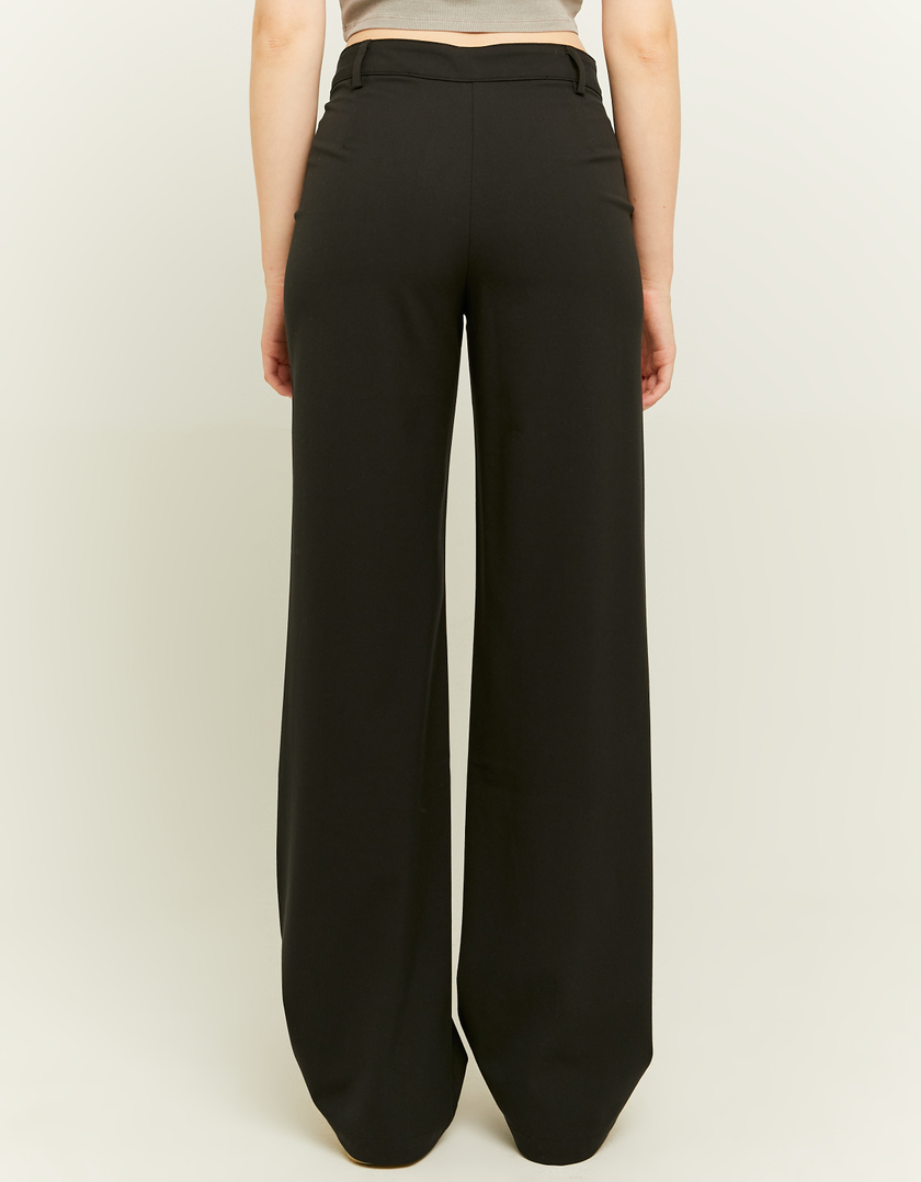 TALLY WEiJL, Black Straight Tailoring Trousers for Women