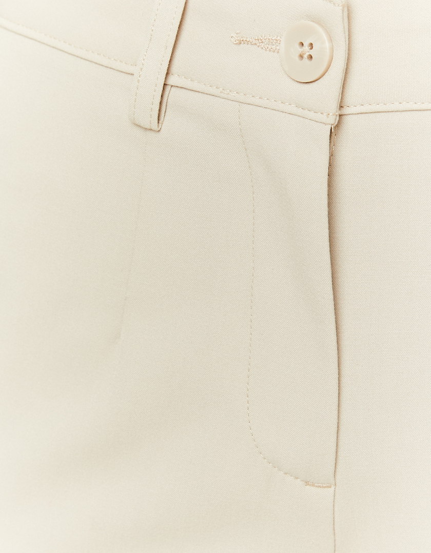 TALLY WEiJL, Beige Straight Tailoring Trousers for Women