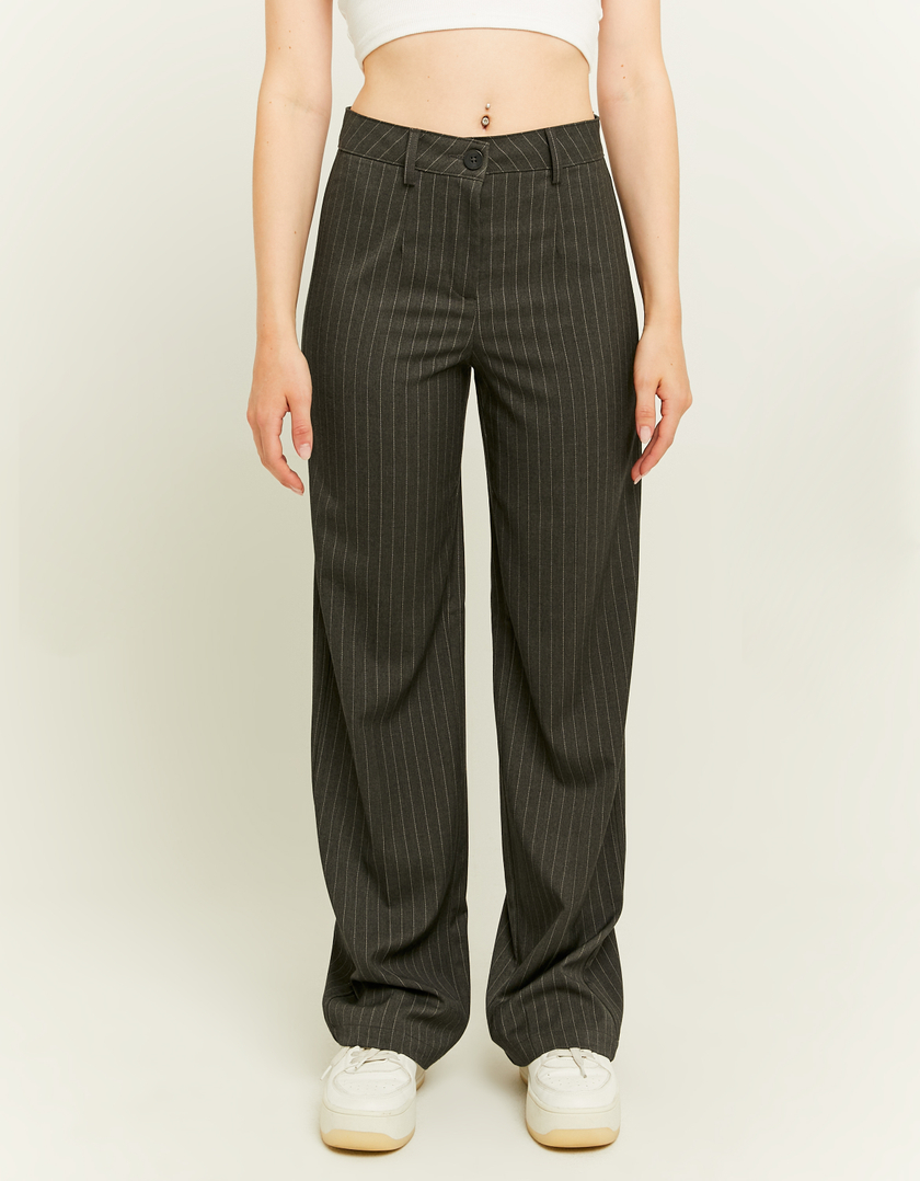 TALLY WEiJL, Pinstriped Straight Tailoring Trousers for Women