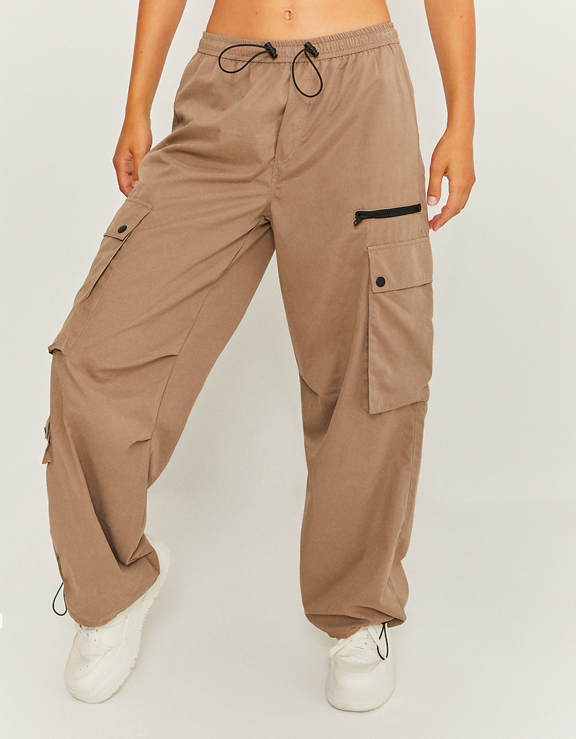 TALLY WEiJL, High Waist Cargo Parachute Trousers for Women