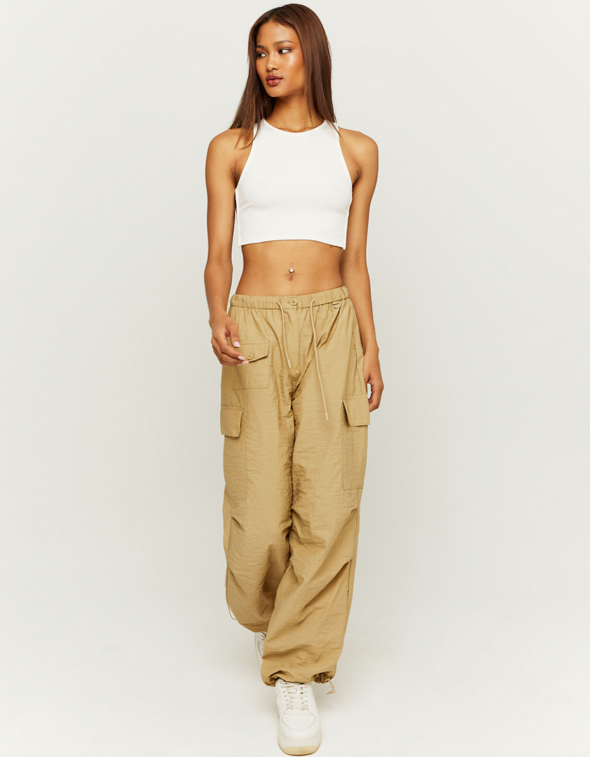 TALLY WEiJL, Beige Parachute Trousers for Women