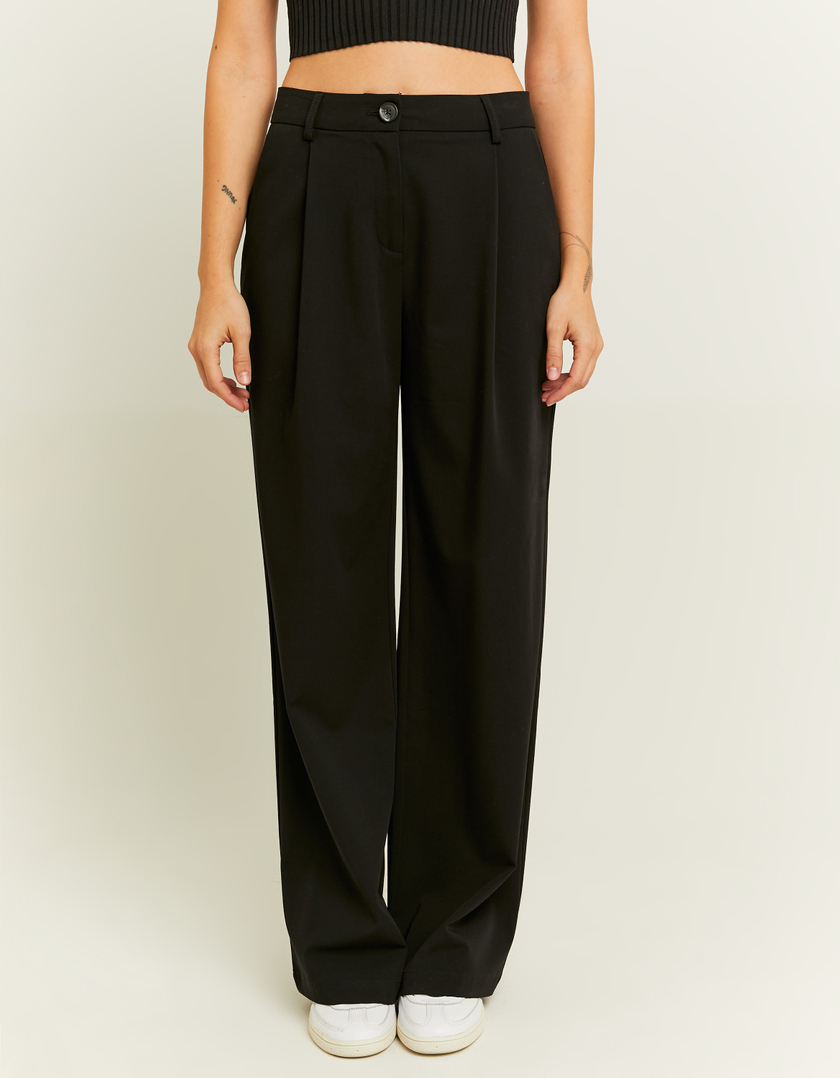 TALLY WEiJL, Black Wide Leg Trousers for Women