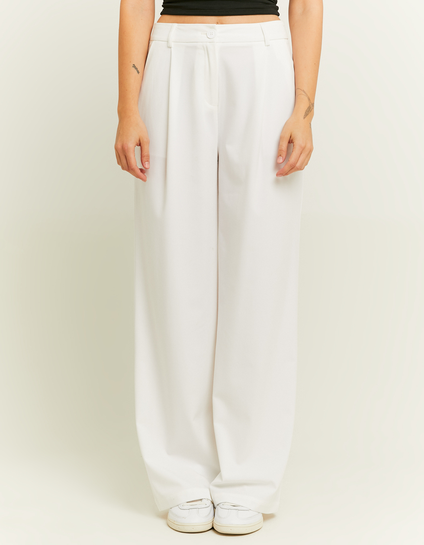 TALLY WEiJL, Pantalon Wide Leg Blanc for Women