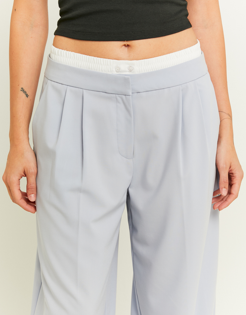 TALLY WEiJL, Pantaloni Wide Leg a Doppia Vita Blu for Women