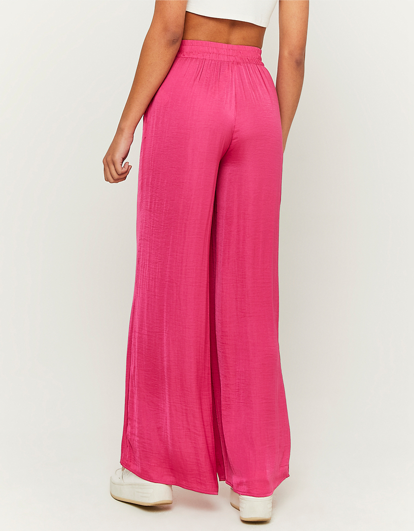 TALLY WEiJL, Ψηλόμεσο Wide Leg Σατέν Παντελόνι for Women