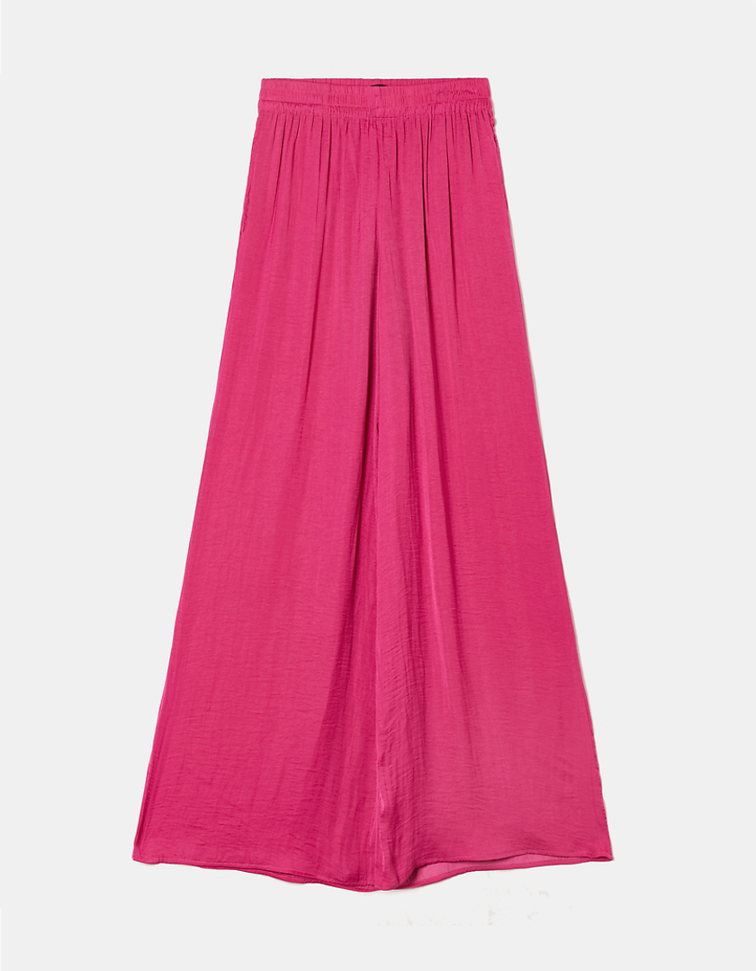 TALLY WEiJL, Ψηλόμεσο Wide Leg Σατέν Παντελόνι for Women