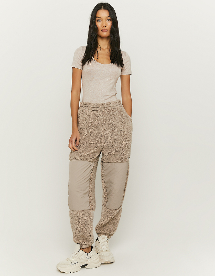 TALLY WEiJL, High Waist Jogginghose aus Kunstfell for Women