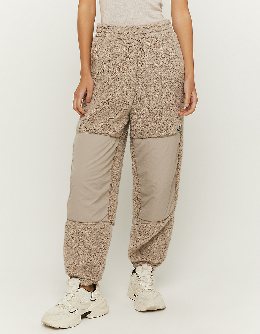 TALLY WEiJL, High Waist Jogginghose aus Kunstfell for Women