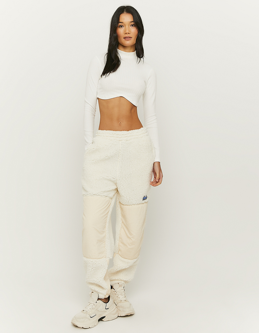 TALLY WEiJL, High Waist Jogginghose aus Kunstfell for Women