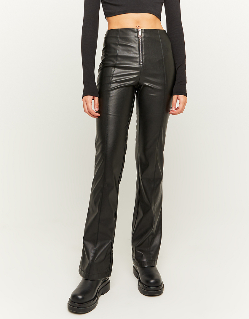 Trendy Girl Black Faux Leather Pants: Transition from Day to Night | JO+CO