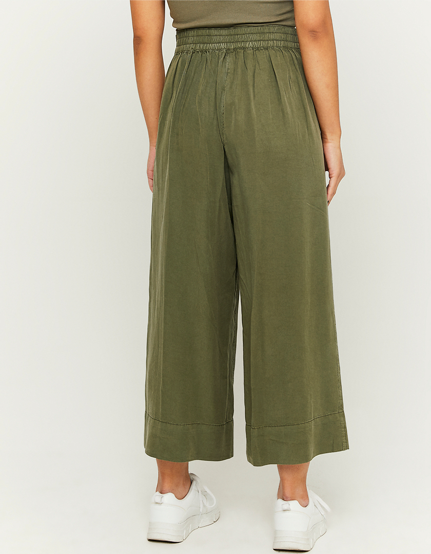 TALLY WEiJL, Grüne Culotte-Hose mit Knoten for Women