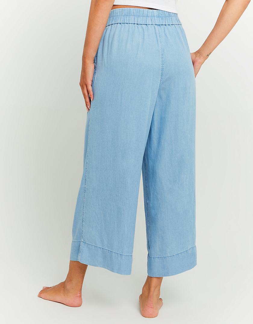 TALLY WEiJL, Pantalon Léger Bleu avec Taille Élastique for Women