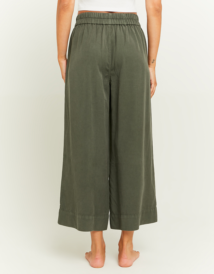 TALLY WEiJL, Pantalon Léger Vert avec Taille Élastique for Women