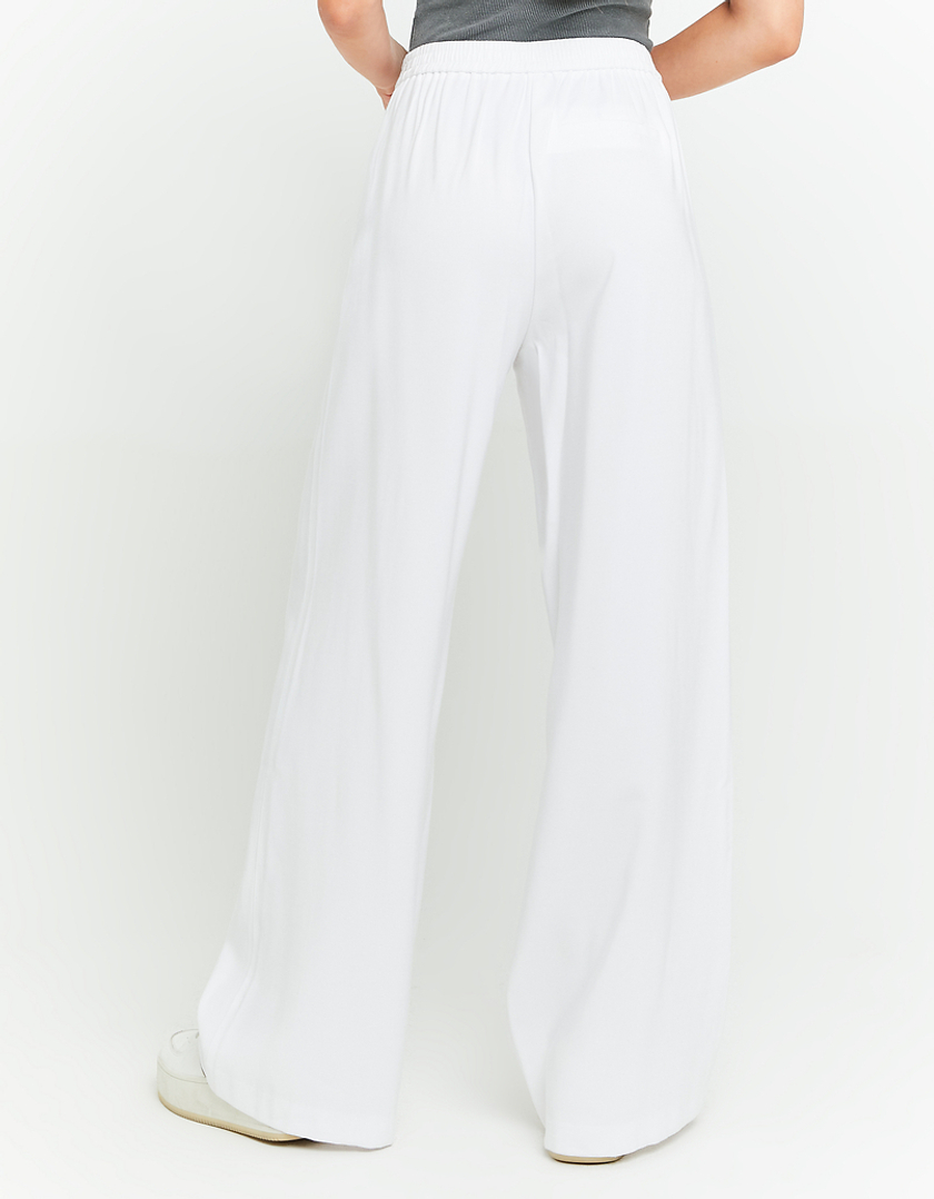 TALLY WEiJL, White High Waist Trousers for Women