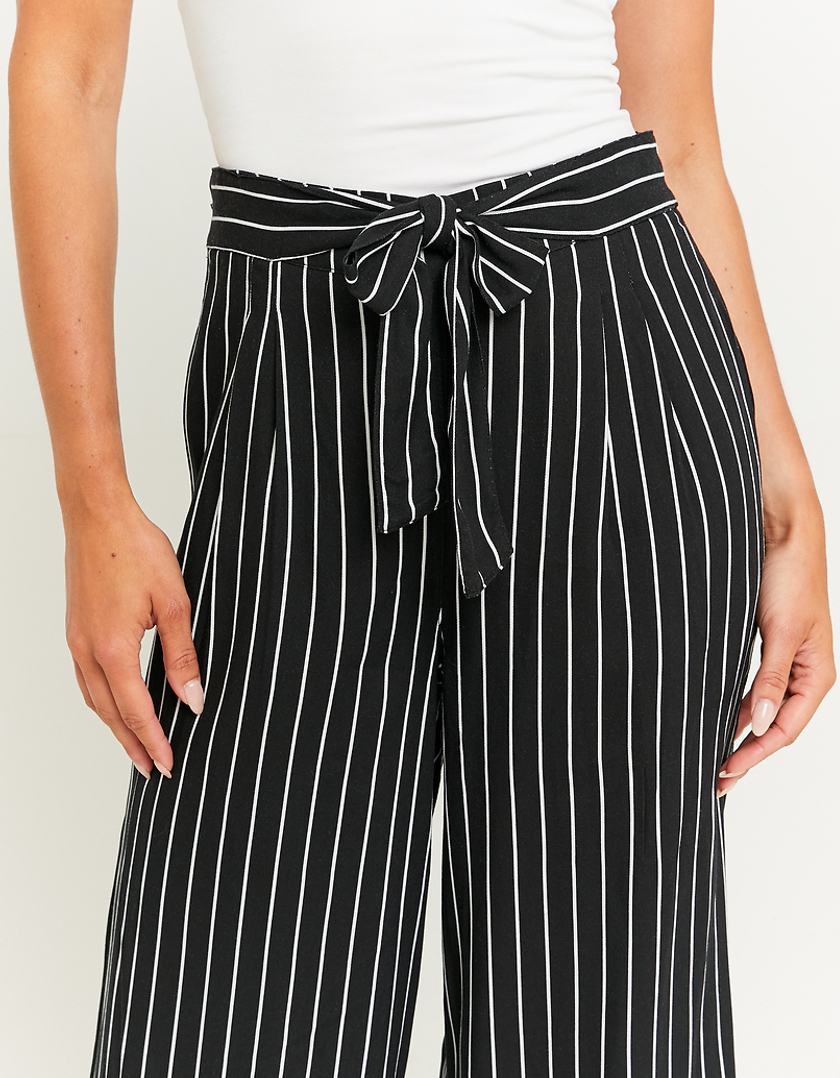 TALLY WEiJL, Striped Wide Leg Trousers with Elastic Waist for Women