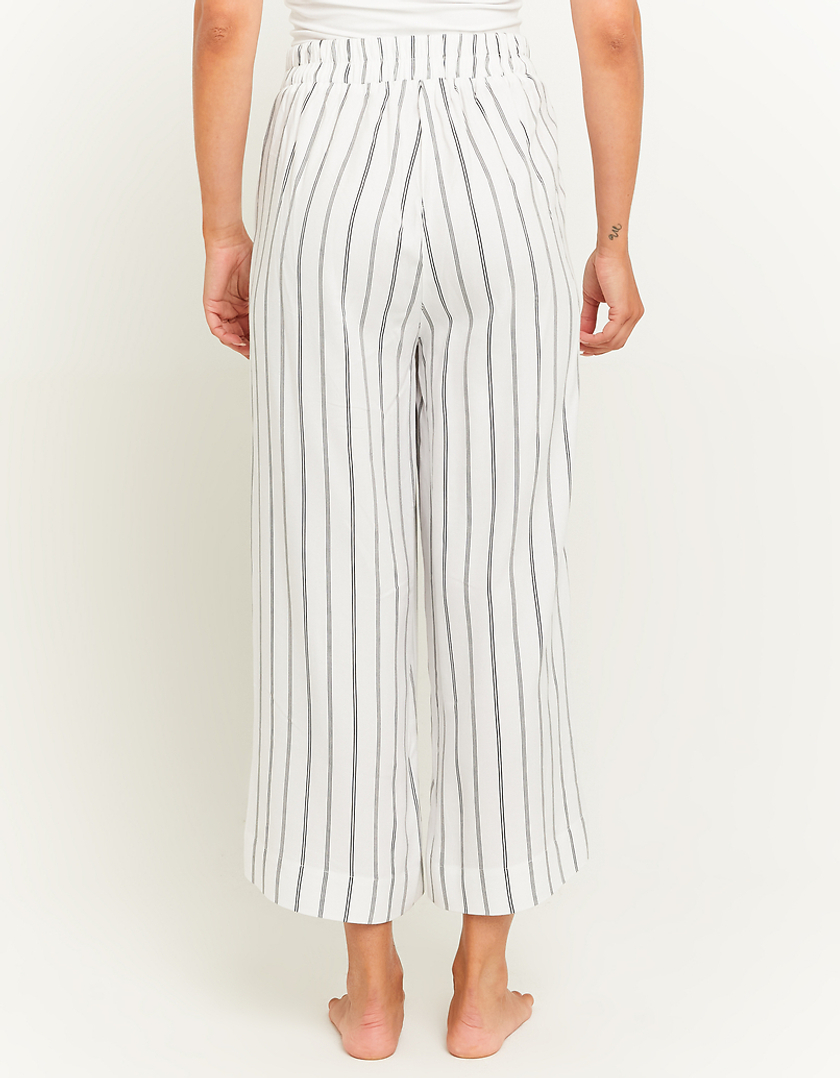 TALLY WEiJL, Pantalon Rayé  Wide Leg avec Taille Élastique for Women