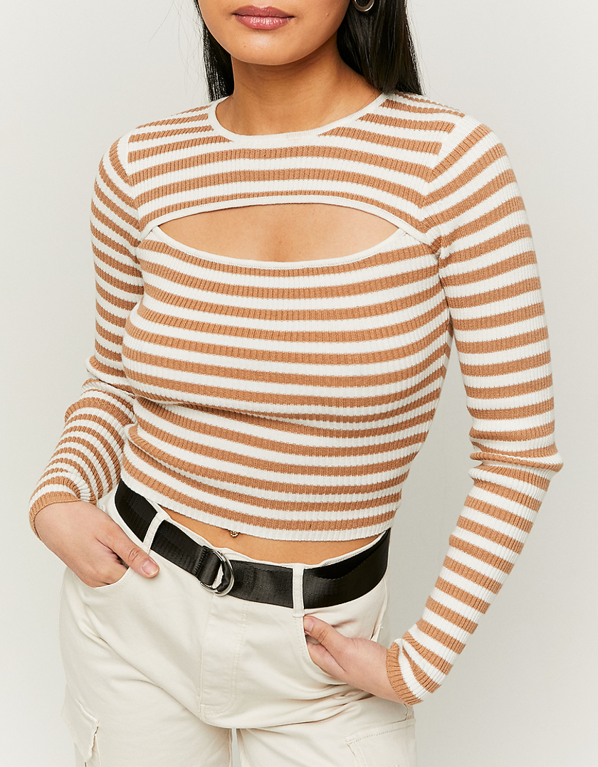 TALLY WEiJL, Striped Knit Top for Women