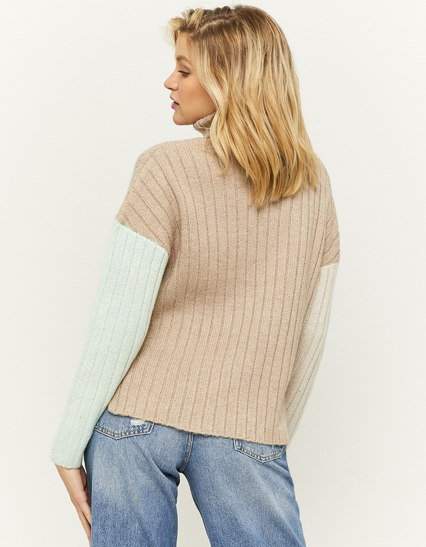 TALLY WEiJL, Colorblock Turtle Neck Jumper for Women