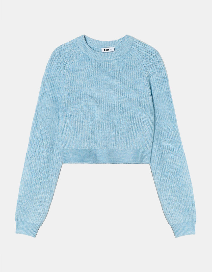 TALLY WEiJL, Light Blue Knit Jumper for Women